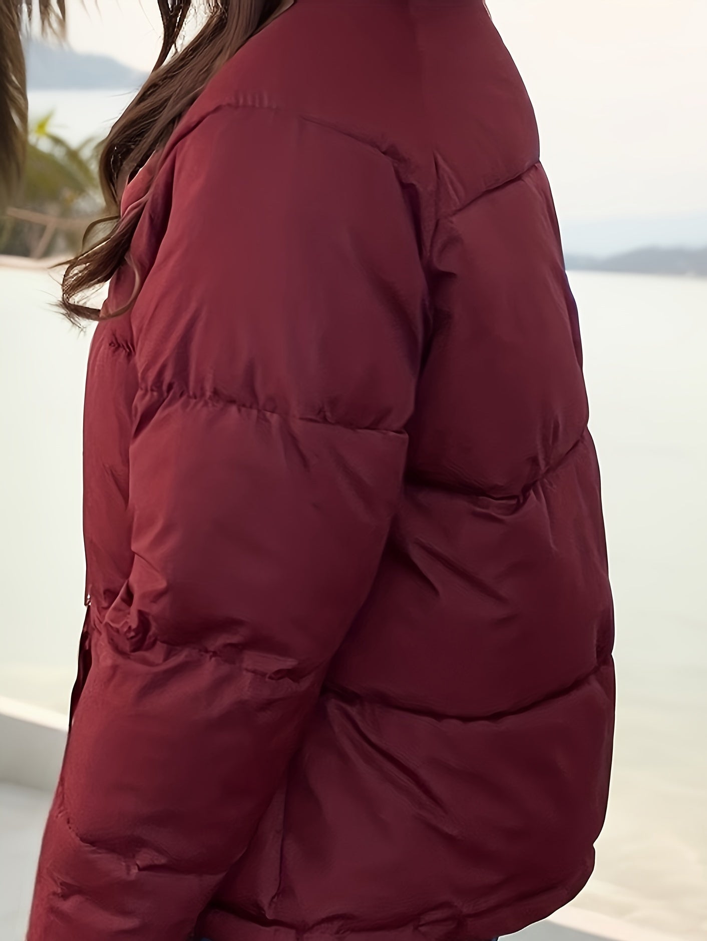 Hochgeschlossener Knopfverschlussmantel - Warm und stilvoll
(Winterjacke für Damen) - Snatch