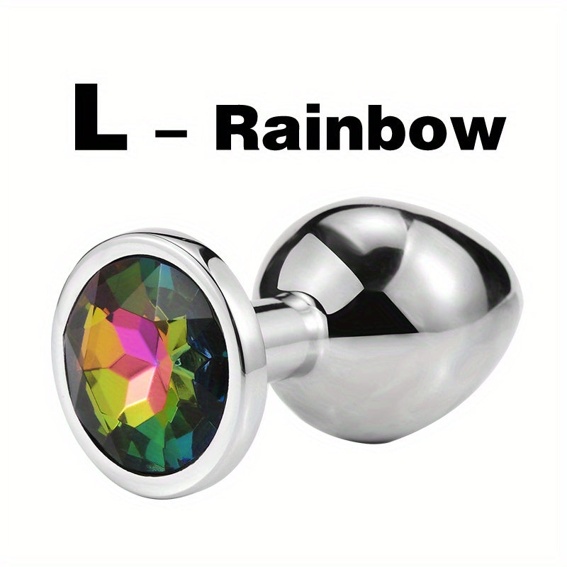1pc Gem Base Metal Anal Plug Butt Plug, Erwachsene Paare Sexspielzeug - Snatch