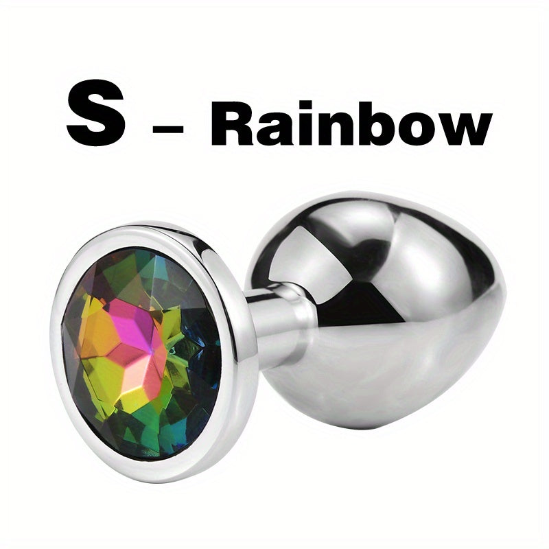 1pc Gem Base Metal Anal Plug Butt Plug, Erwachsene Paare Sexspielzeug - Snatch
