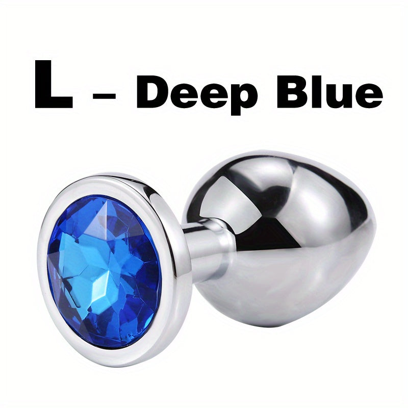 1pc Gem Base Metal Anal Plug Butt Plug, Erwachsene Paare Sexspielzeug - Snatch