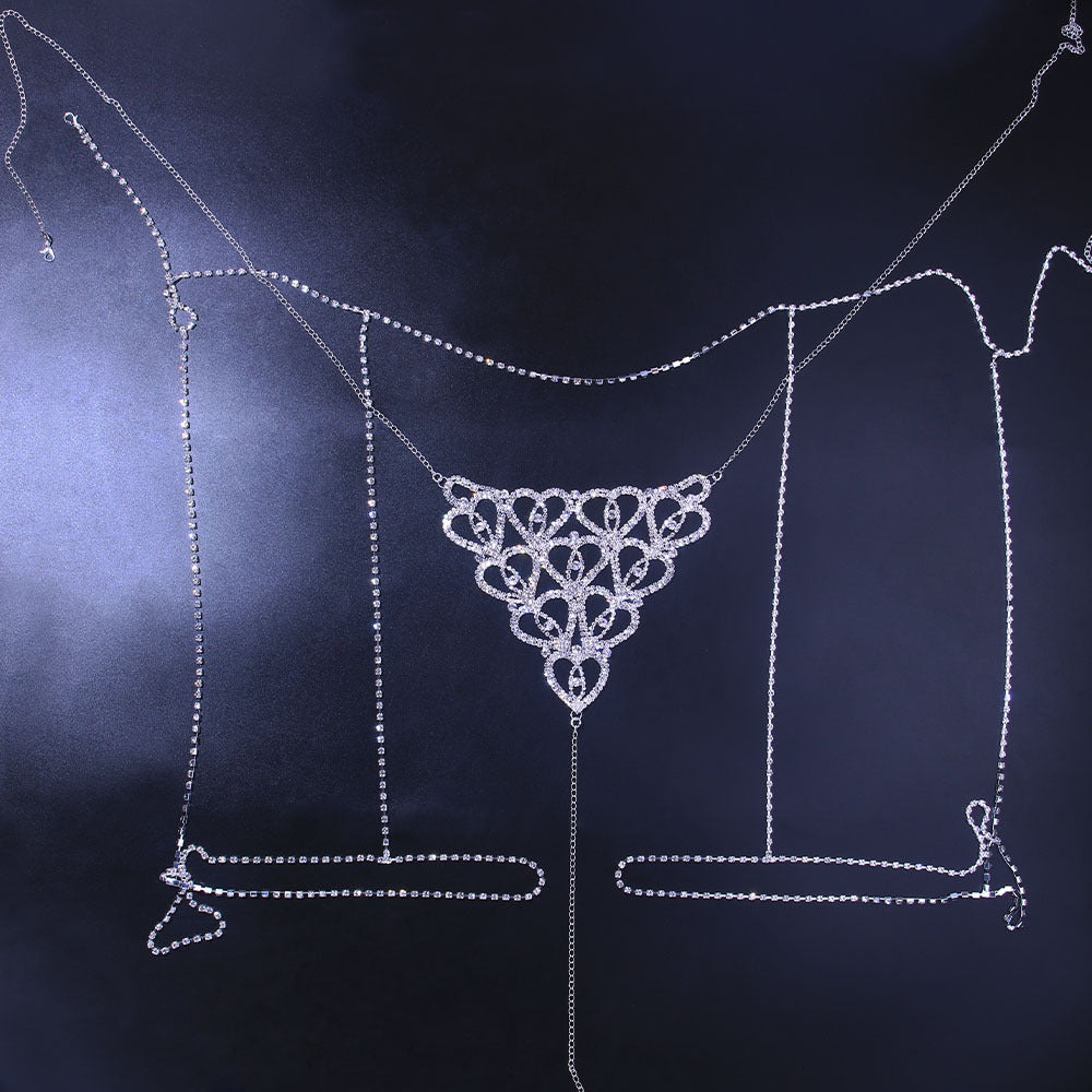 Sommer Bikini, Strass Unterwäsche, Partykleidung - Snatch