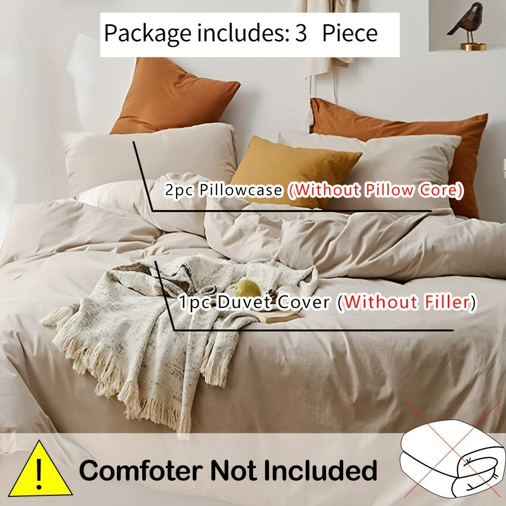 Stilvolles, bequemes 3-teiliges Bettbezug-Set für Schlafzimmer und Gästezimmer - Snatch