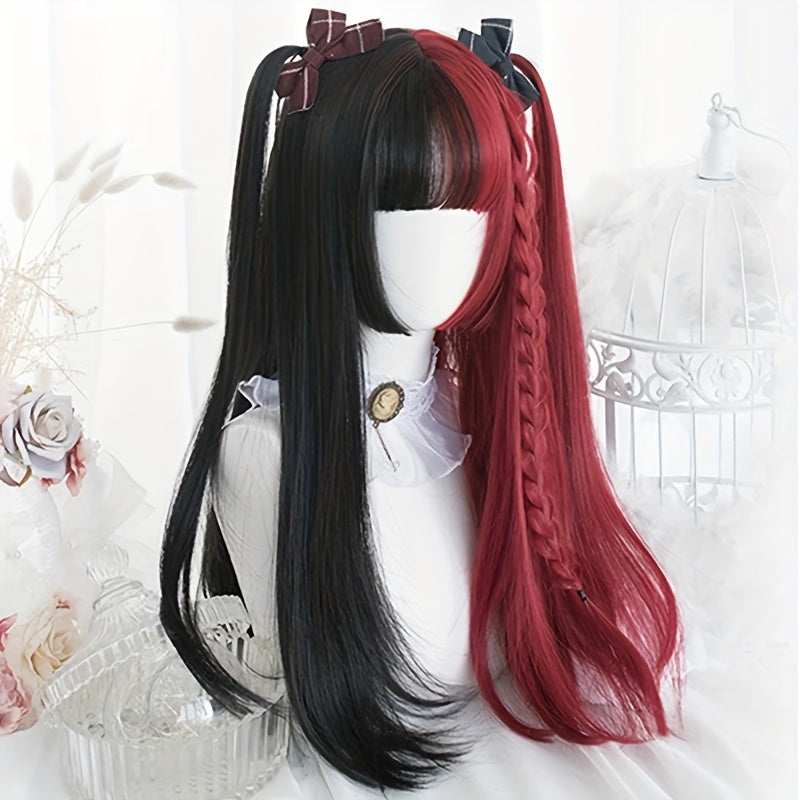 Lolita-Perücke für Cosplay mit zwei Farben und Haarband - Snatch