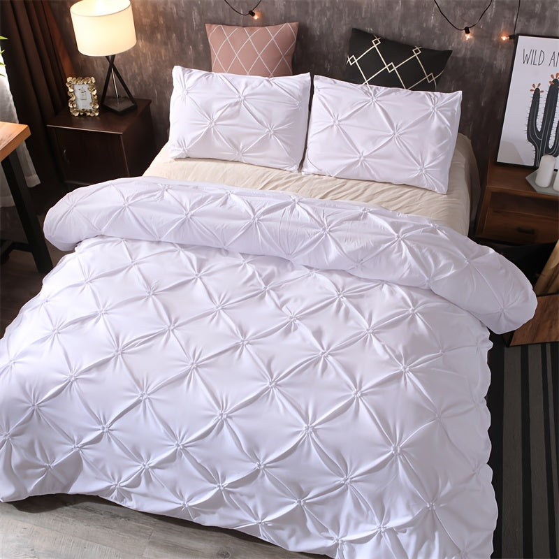 Luxus Bettwäsche-Set aus weichem Polyester, inklusive 3 Teilen (1 Bettbezug + 2 Kissenbezüge) - Snatch