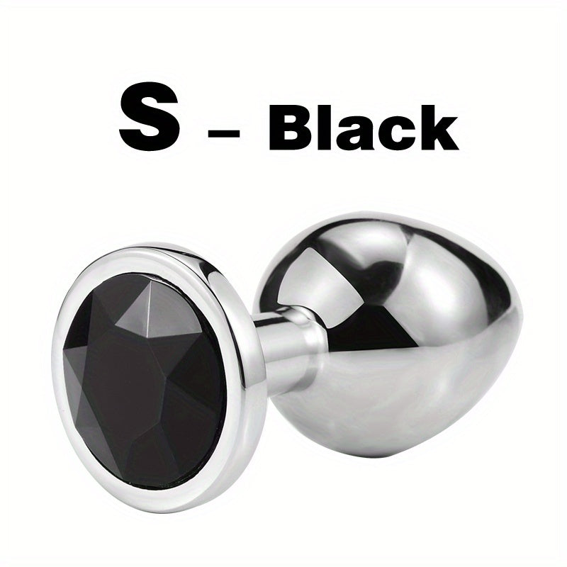 1pc Gem Base Metal Anal Plug Butt Plug, Erwachsene Paare Sexspielzeug - Snatch