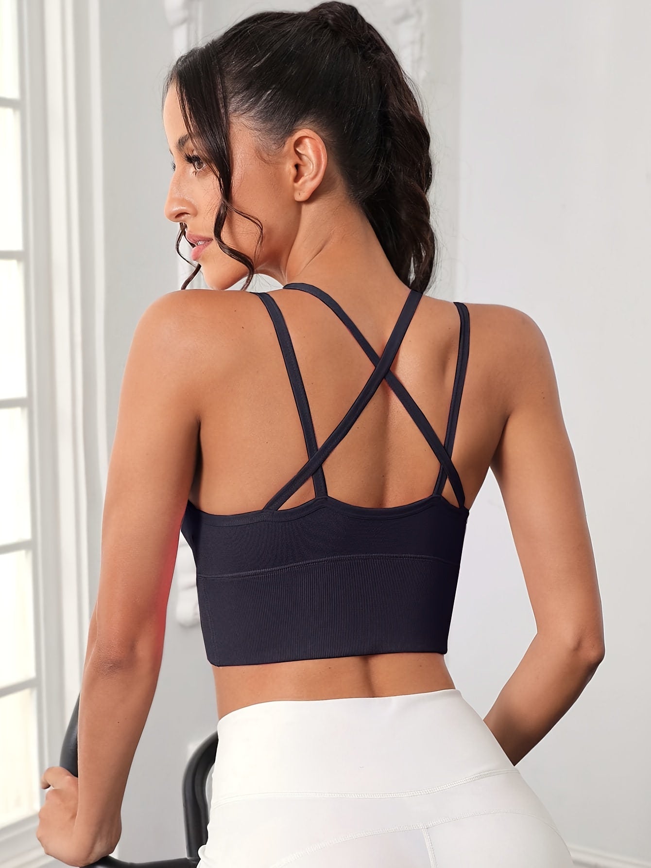 Hochelastischer Sport-BH mit überkreuztem Rücken - Ideal für Laufen und Yoga - Snatch