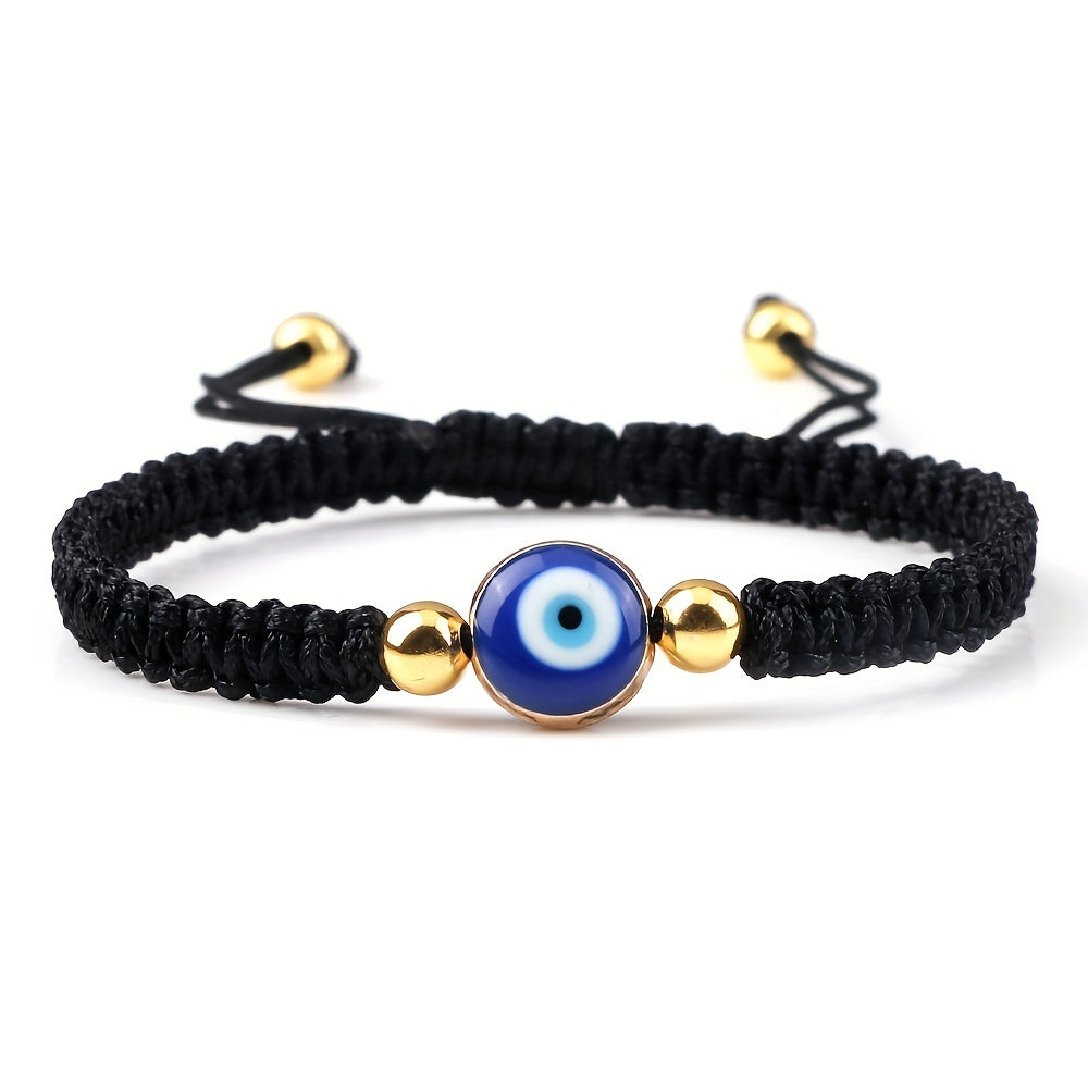 Boho Handgefertigtes Armband aus geflochtenem Seil - Nazar (Schützt dich vor bösen Augen) - Snatch
