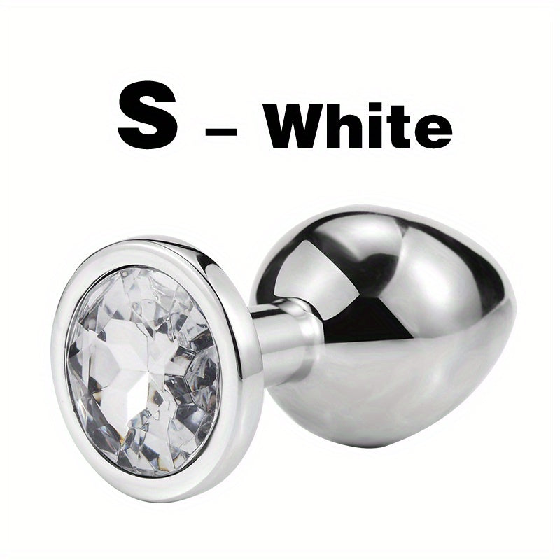 1pc Gem Base Metal Anal Plug Butt Plug, Erwachsene Paare Sexspielzeug - Snatch