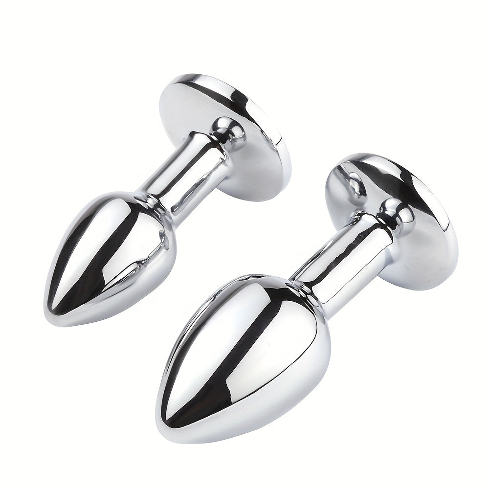 1pc Gem Base Metal Anal Plug Butt Plug, Erwachsene Paare Sexspielzeug - Snatch