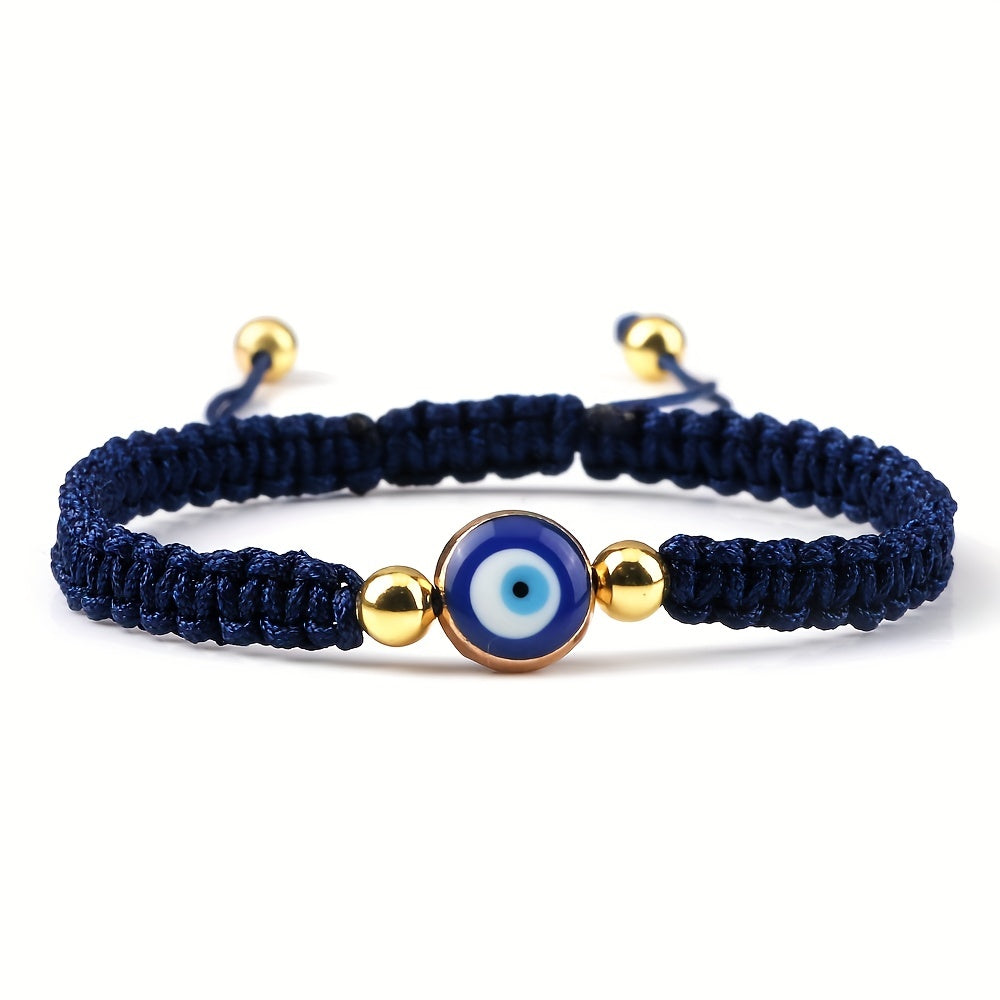 Boho Handgefertigtes Armband aus geflochtenem Seil - Nazar (Schützt dich vor bösen Augen) - Snatch