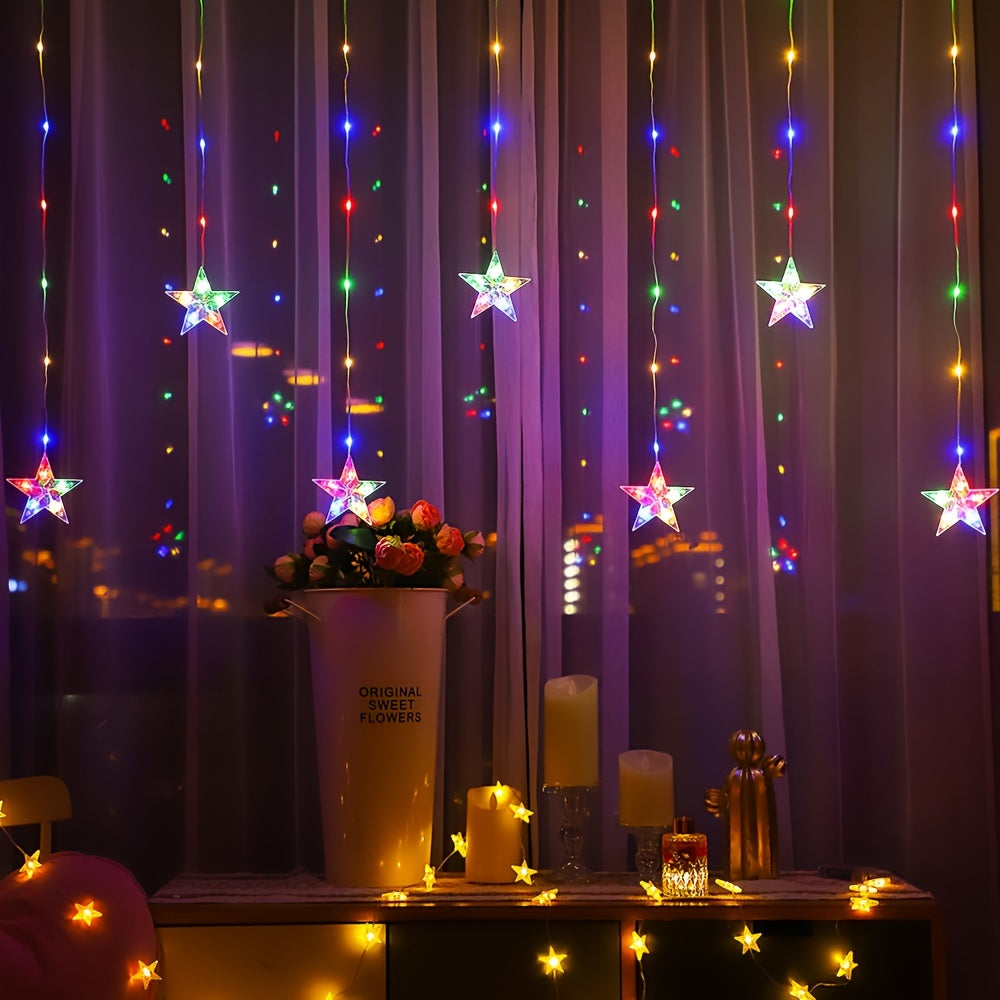 2m Fenstervorhang Lichterkette - Zauberhaftes Licht für Zuhause! - Snatch