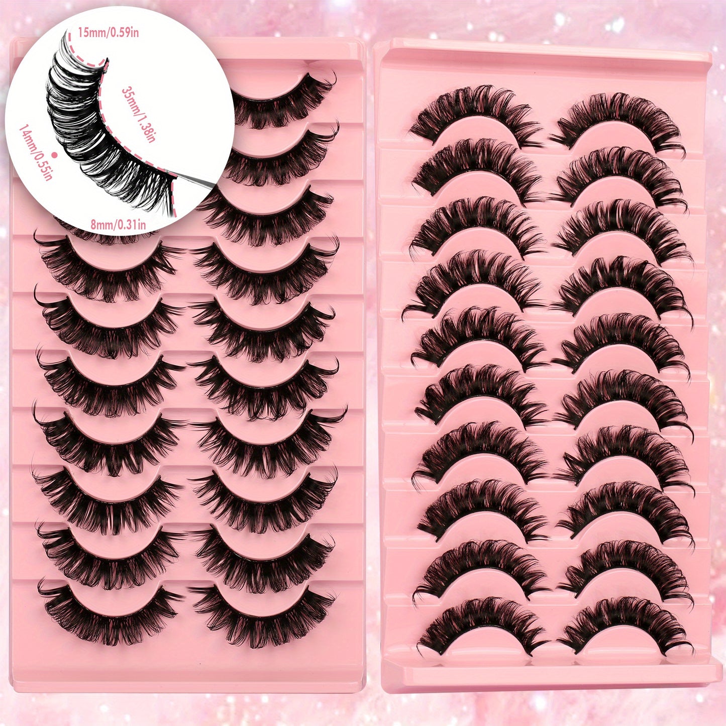 10 Paar hochwertige 3D-Wimpern für perfekten Augenaufschlag - Snatch
