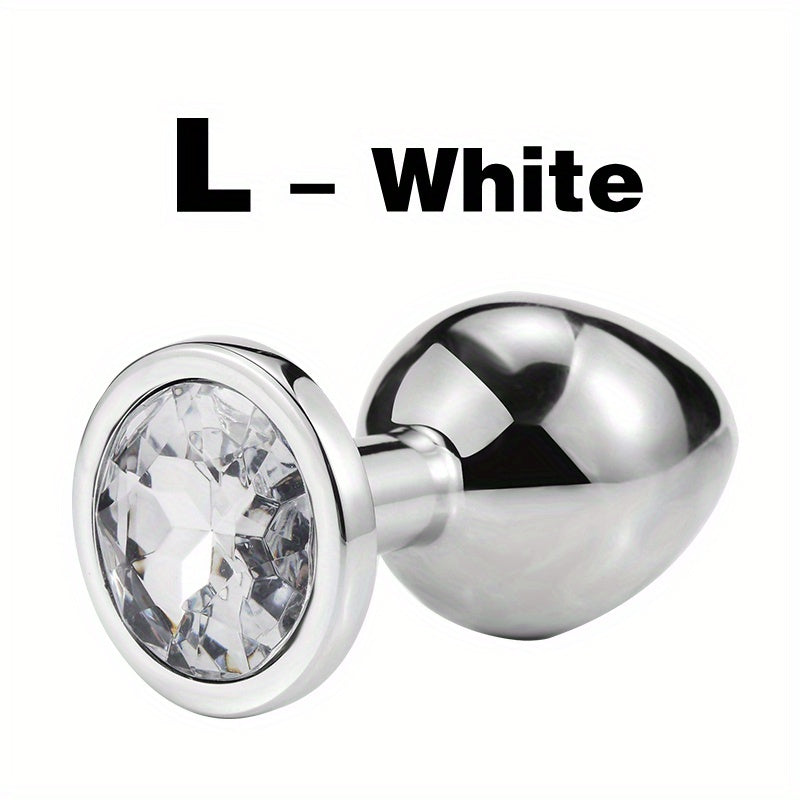 1pc Gem Base Metal Anal Plug Butt Plug, Erwachsene Paare Sexspielzeug - Snatch