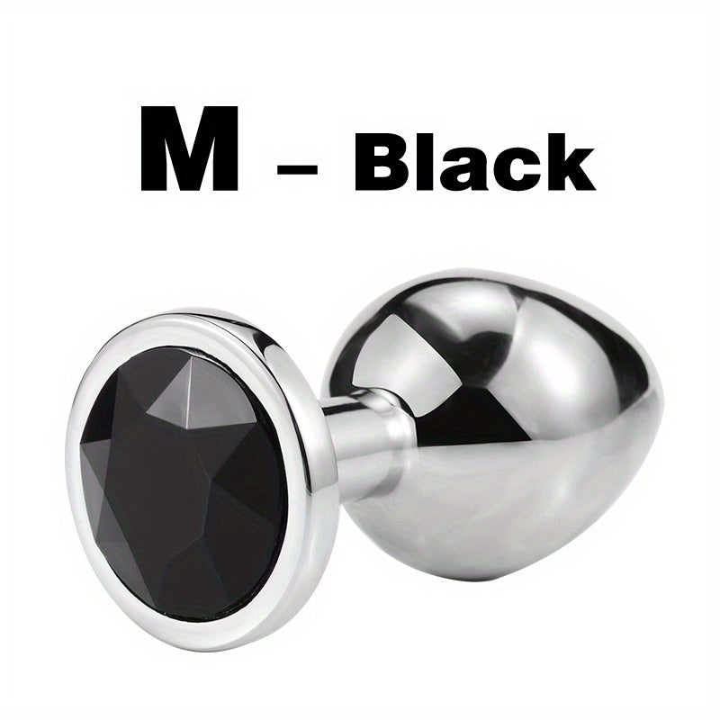 1pc Gem Base Metal Anal Plug Butt Plug, Erwachsene Paare Sexspielzeug - Snatch