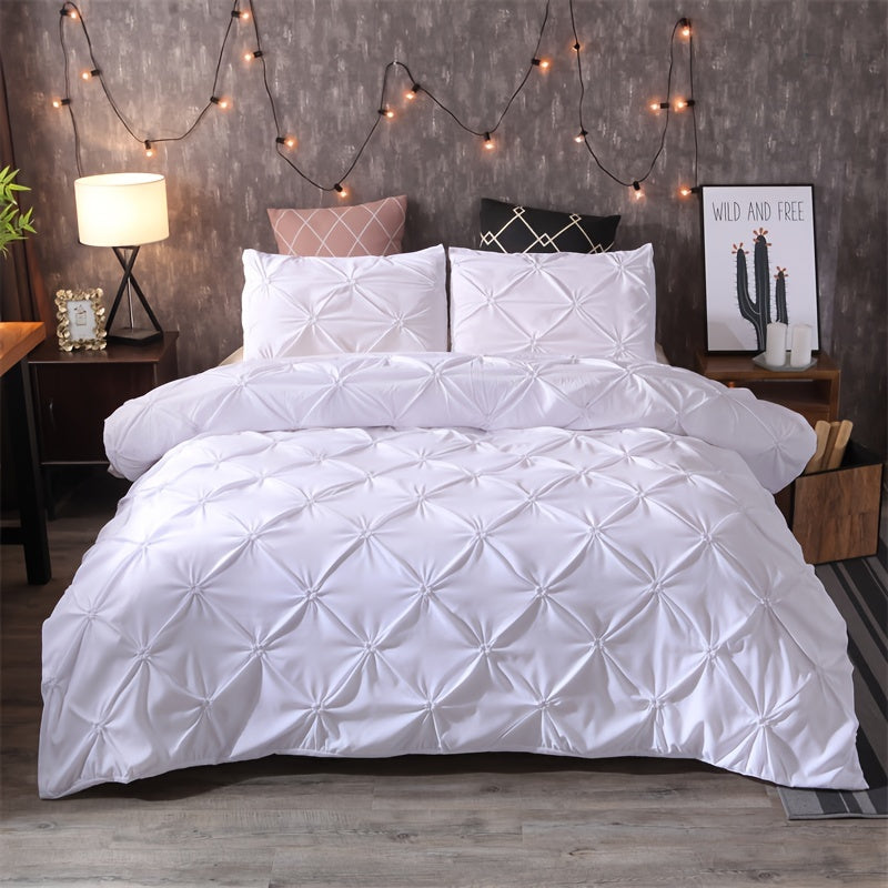 Luxus Bettwäsche-Set aus weichem Polyester, inklusive 3 Teilen (1 Bettbezug + 2 Kissenbezüge) - Snatch