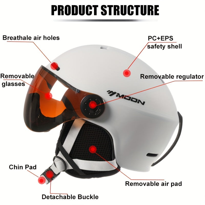 MOON Skihelm Goggles - Premium Schutz für Outdoor-Aktivitäten - Snatch