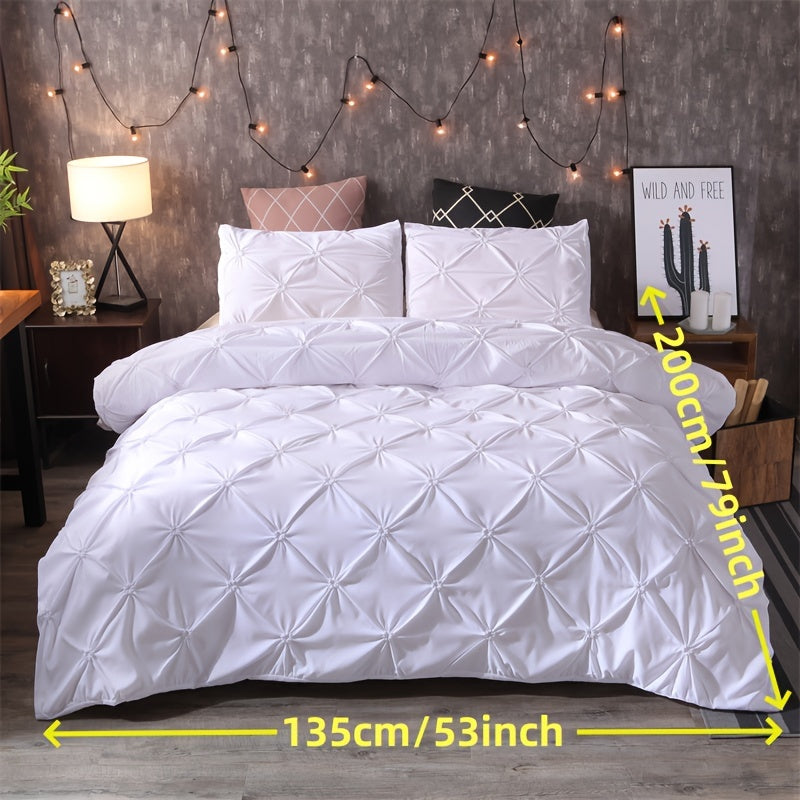 Luxus Bettwäsche-Set aus weichem Polyester, inklusive 3 Teilen (1 Bettbezug + 2 Kissenbezüge) - Snatch