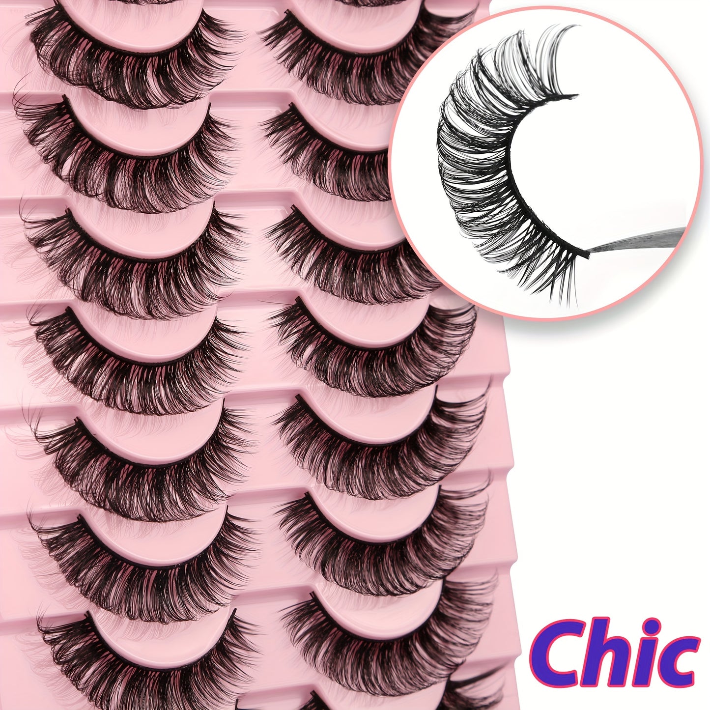 10 Paar hochwertige 3D-Wimpern für perfekten Augenaufschlag - Snatch