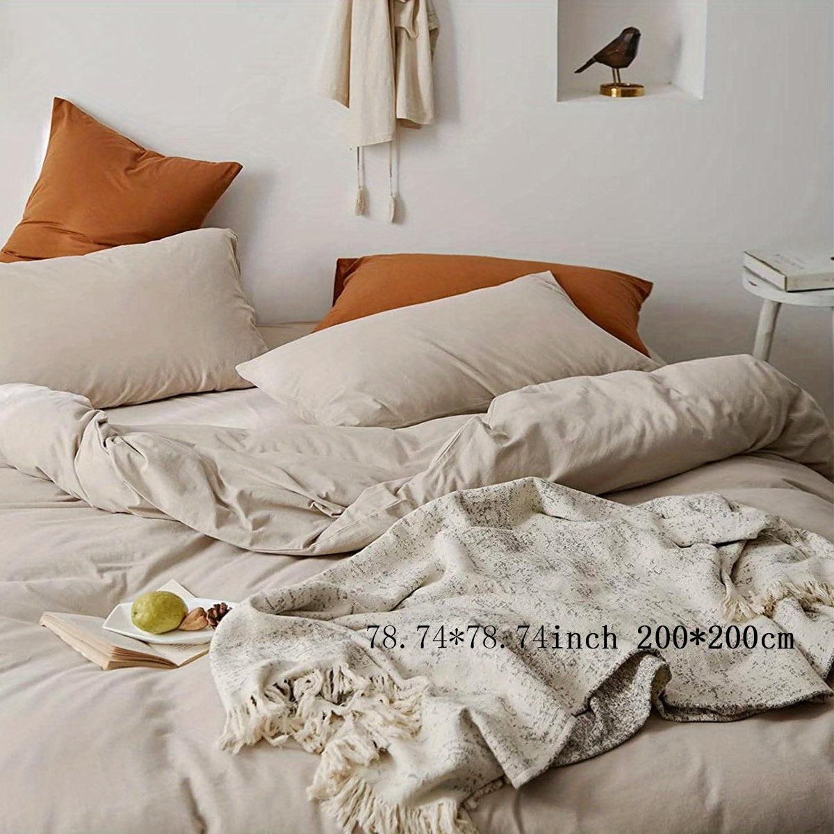 Stilvolles, bequemes 3-teiliges Bettbezug-Set für Schlafzimmer und Gästezimmer - Snatch