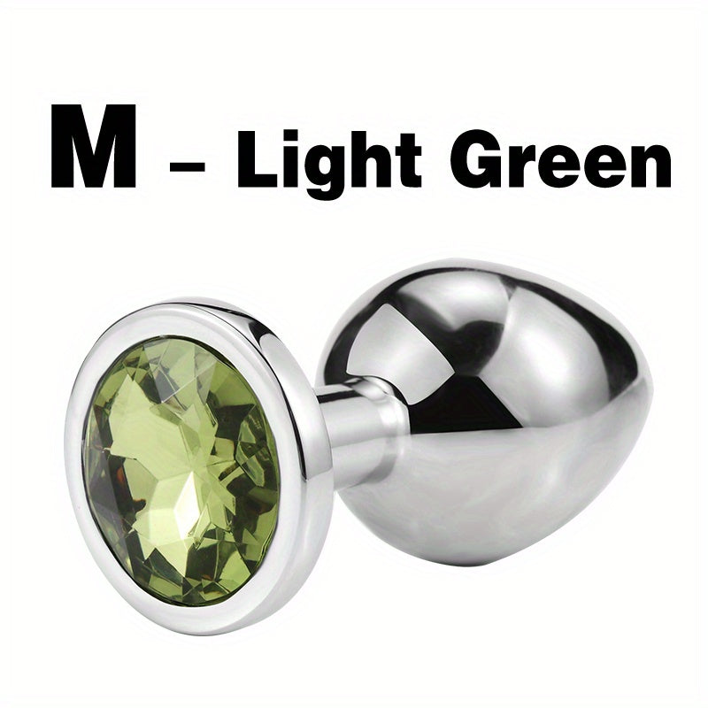 1pc Gem Base Metal Anal Plug Butt Plug, Erwachsene Paare Sexspielzeug - Snatch