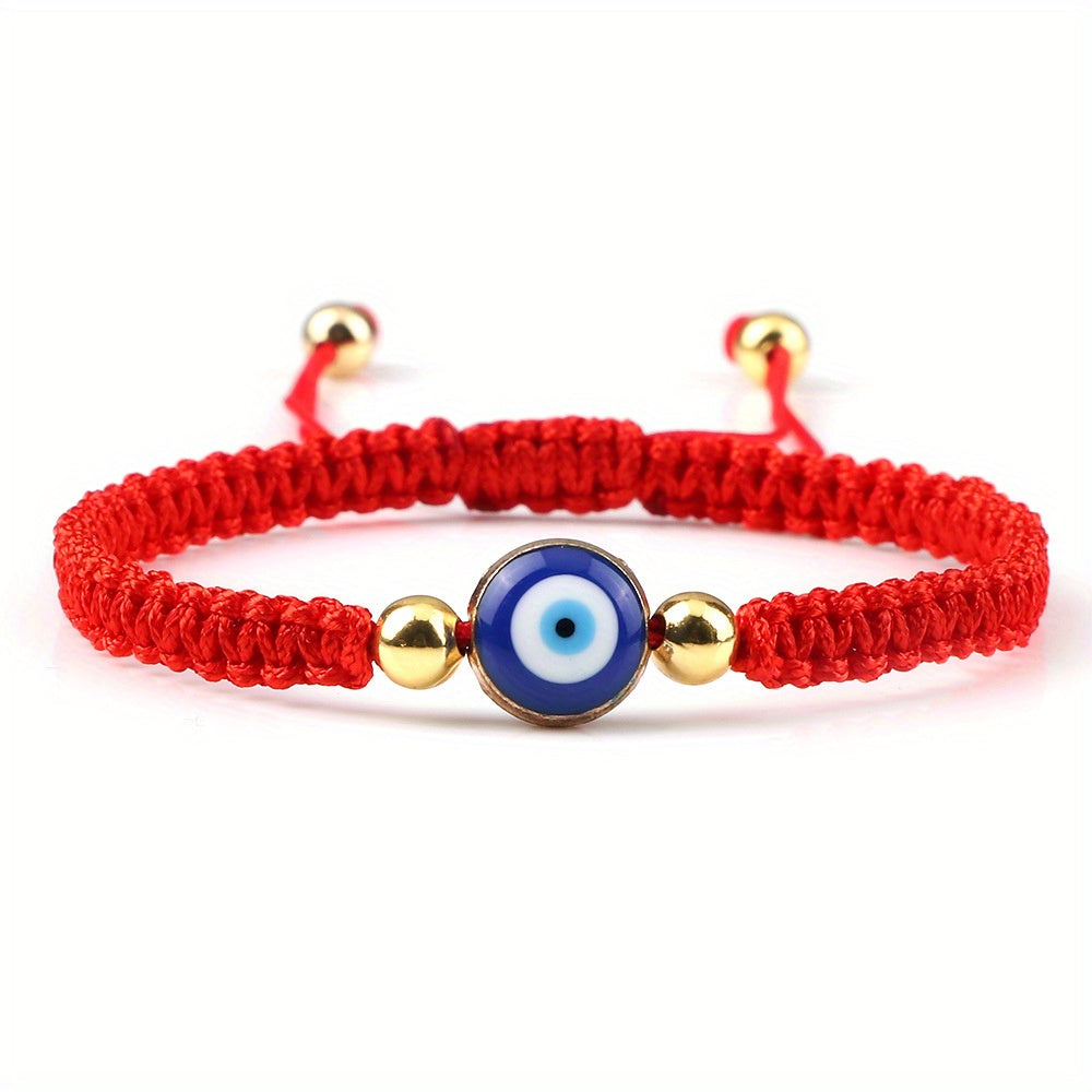 Boho Handgefertigtes Armband aus geflochtenem Seil - Nazar (Schützt dich vor bösen Augen) - Snatch