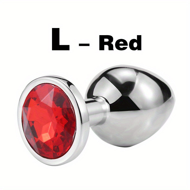 1pc Gem Base Metal Anal Plug Butt Plug, Erwachsene Paare Sexspielzeug - Snatch
