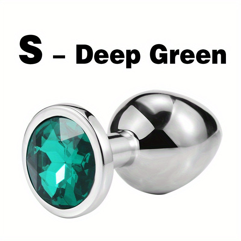 1pc Gem Base Metal Anal Plug Butt Plug, Erwachsene Paare Sexspielzeug - Snatch