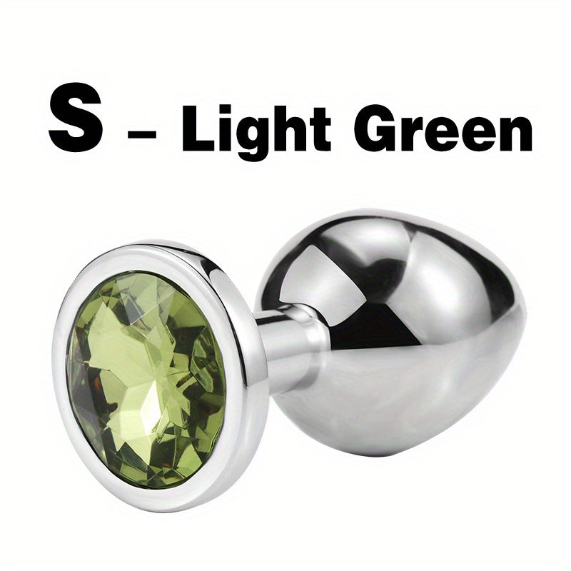 1pc Gem Base Metal Anal Plug Butt Plug, Erwachsene Paare Sexspielzeug - Snatch