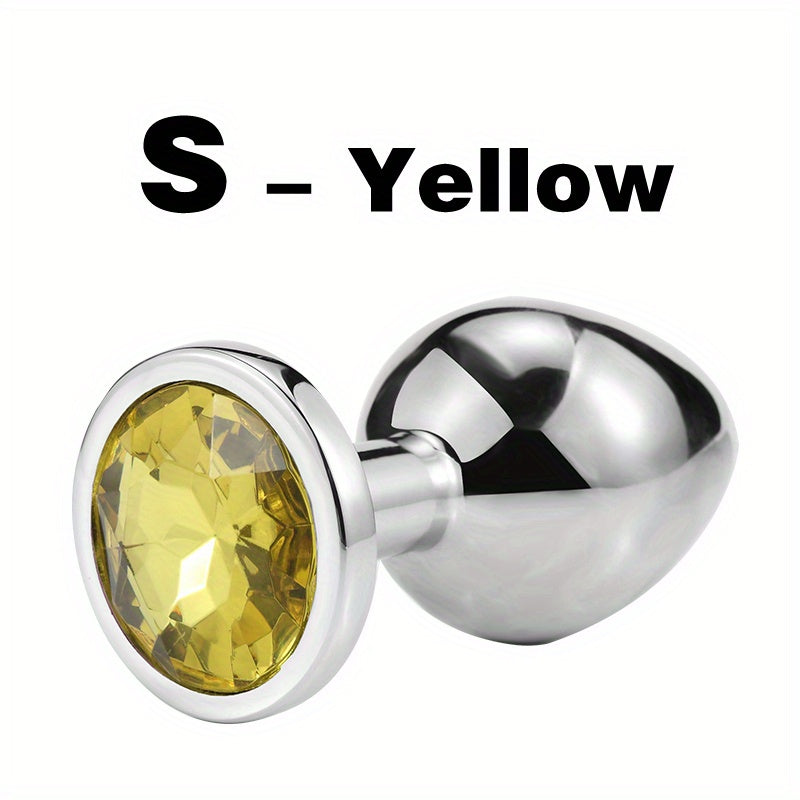 1pc Gem Base Metal Anal Plug Butt Plug, Erwachsene Paare Sexspielzeug - Snatch