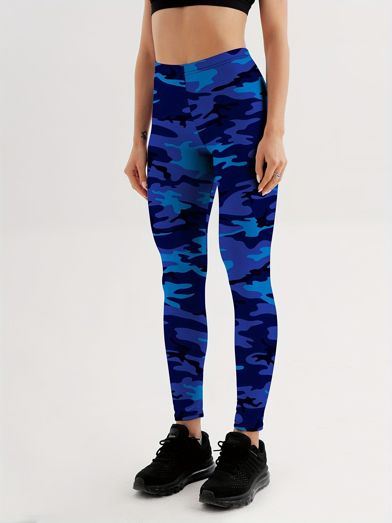 Frauen Camo Sport Leggings - Slim Fit und High Waist für Fitness und Laufen - Snatch