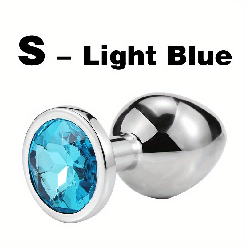 1pc Gem Base Metal Anal Plug Butt Plug, Erwachsene Paare Sexspielzeug - Snatch