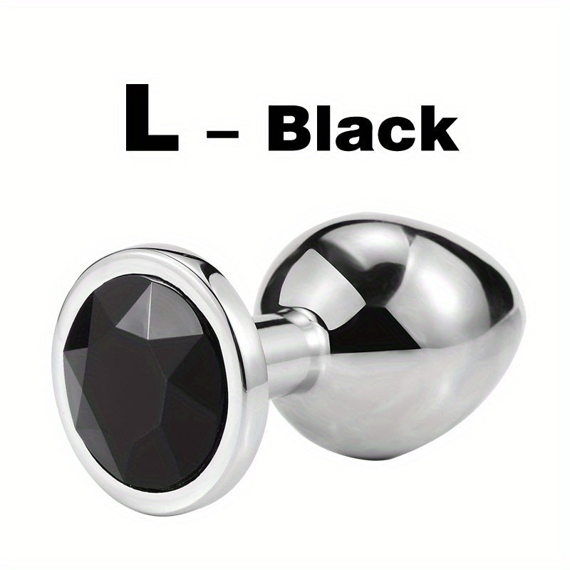 1pc Gem Base Metal Anal Plug Butt Plug, Erwachsene Paare Sexspielzeug - Snatch