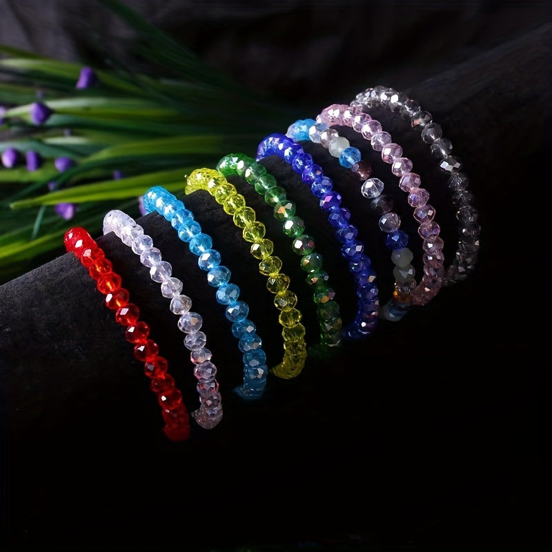 Farbenfrohes Kristallperlen Armband, Handgefertigter Schmuck für Frauen und Mädchen - Snatch
