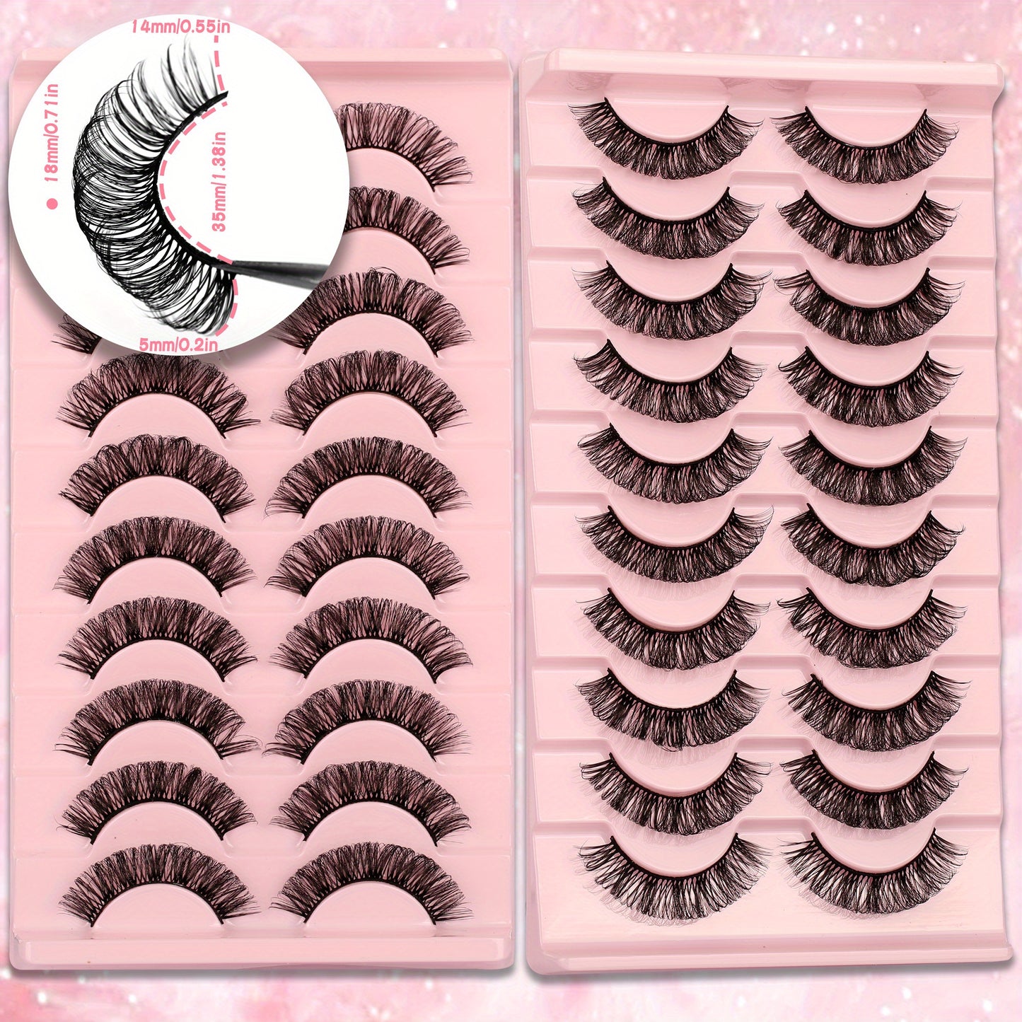 10 Paar hochwertige 3D-Wimpern für perfekten Augenaufschlag - Snatch