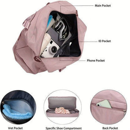 All-in-One Reisetasche - nasse und trockene Kleidung getrennt