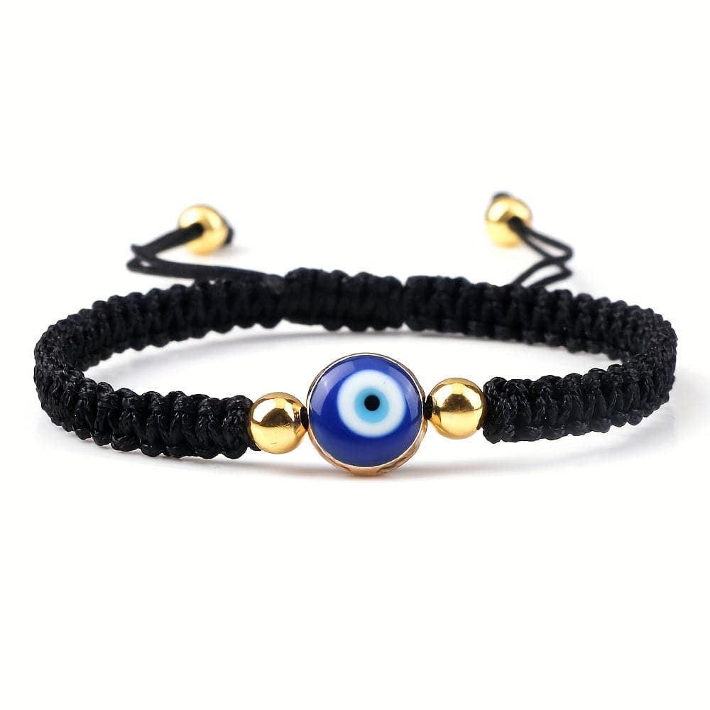 Boho Handgefertigtes Armband aus geflochtenem Seil - Nazar (Schützt dich vor bösen Augen)
