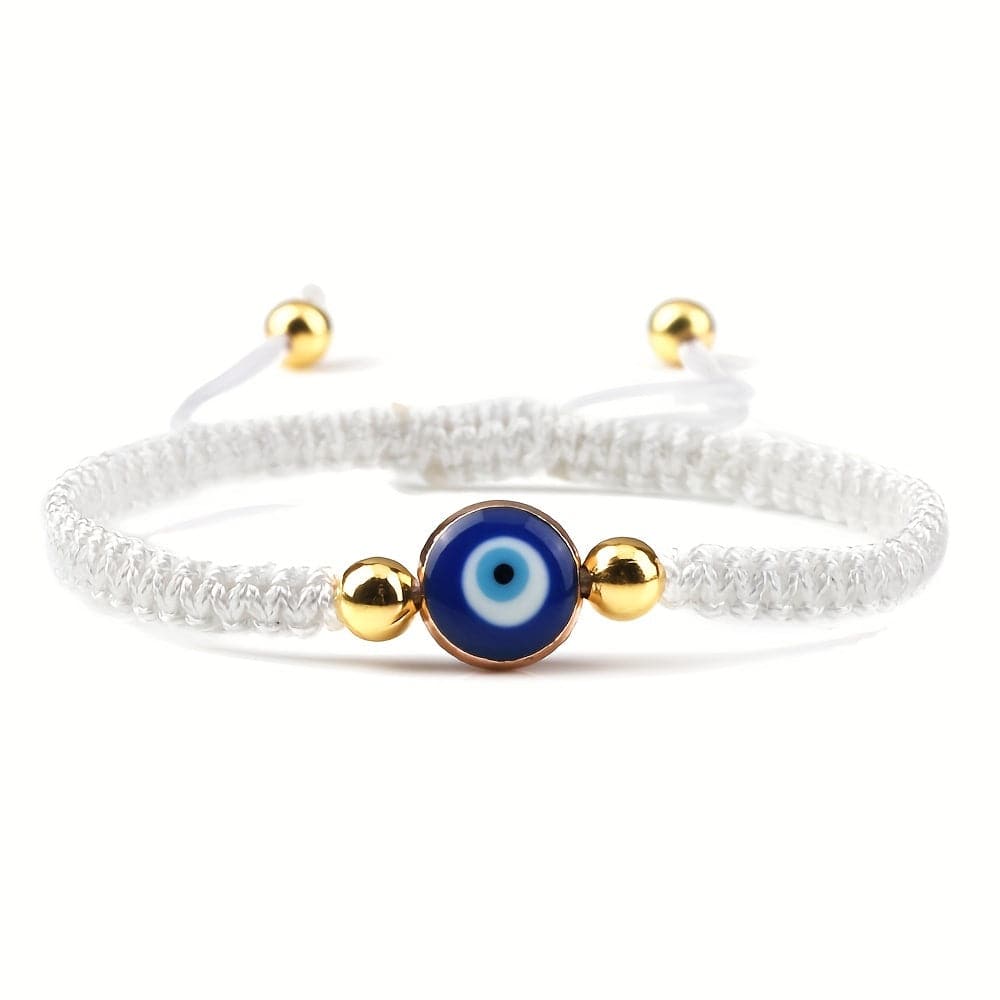 Boho Handgefertigtes Armband aus geflochtenem Seil - Nazar (Schützt dich vor bösen Augen)