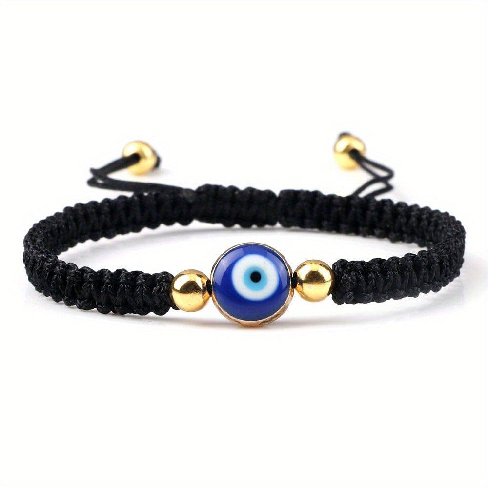 Boho Handgefertigtes Armband aus geflochtenem Seil - Nazar (Schützt dich vor bösen Augen)