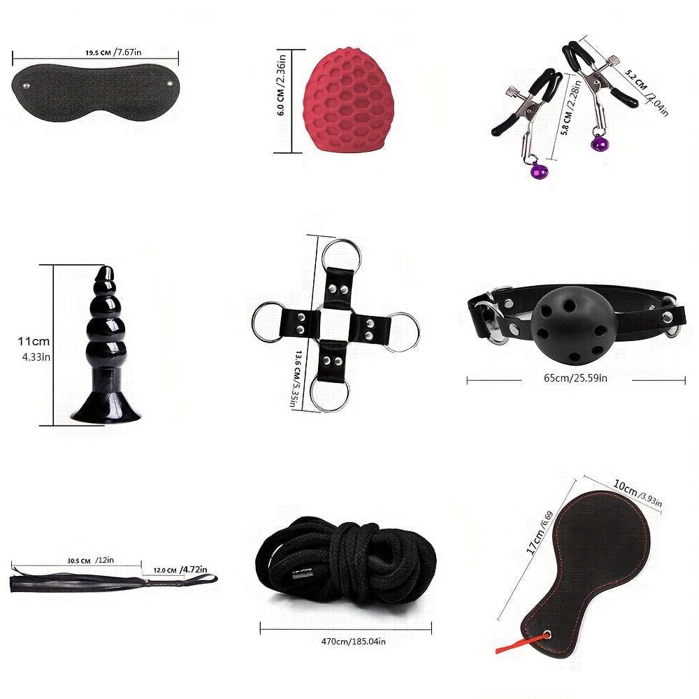 Erotisches BDSM-Set: Leder, verstellbar, für Anfänger, vielseitig!