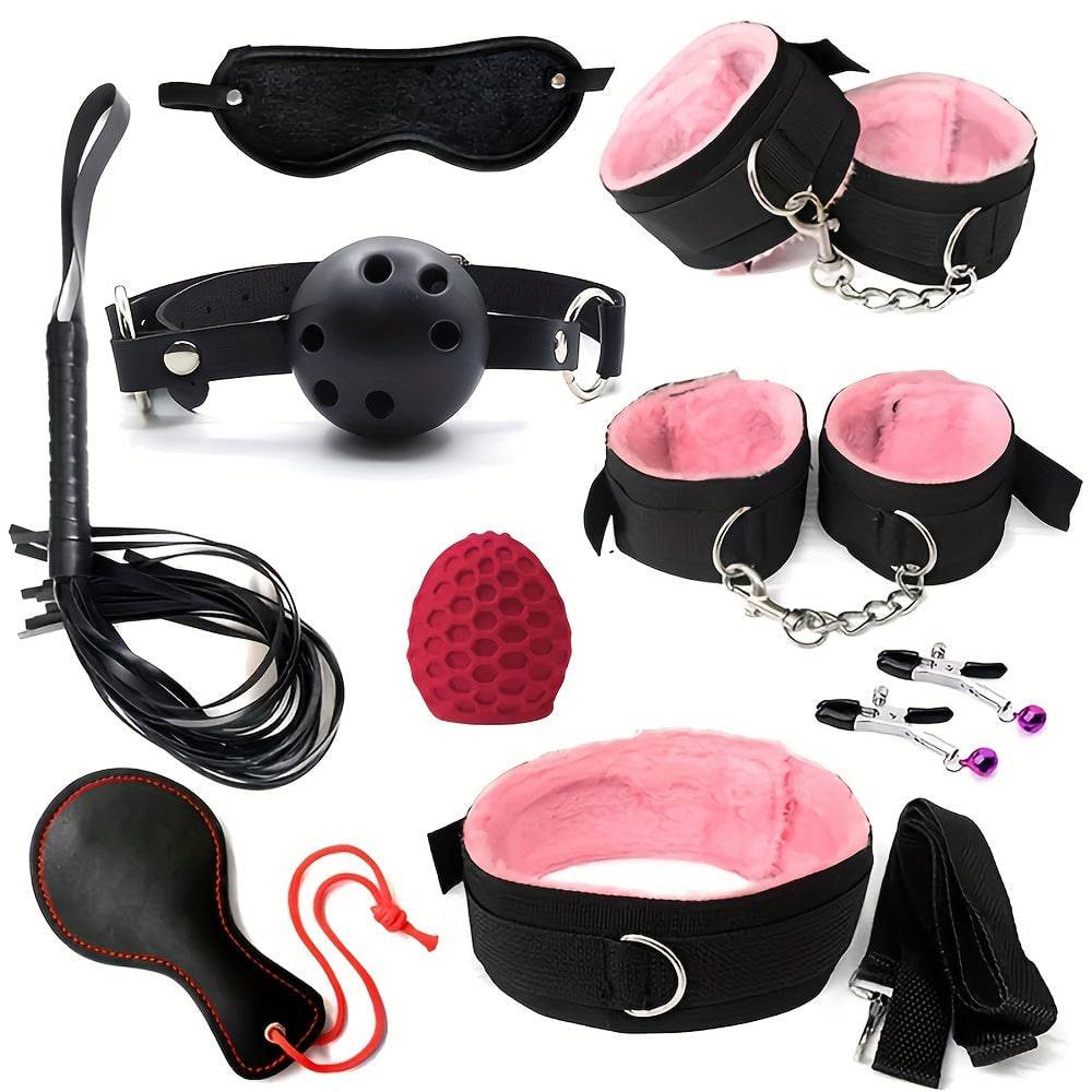Erotisches BDSM-Set: Leder, verstellbar, für Anfänger, vielseitig!