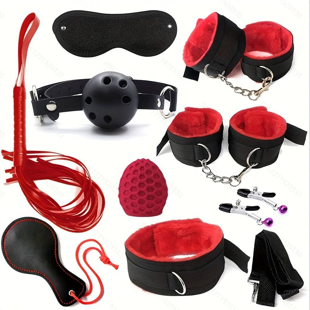 Erotisches BDSM-Set: Leder, verstellbar, für Anfänger, vielseitig!