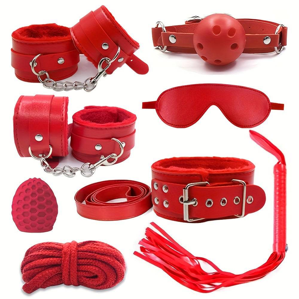 Erotisches BDSM-Set: Leder, verstellbar, für Anfänger, vielseitig!