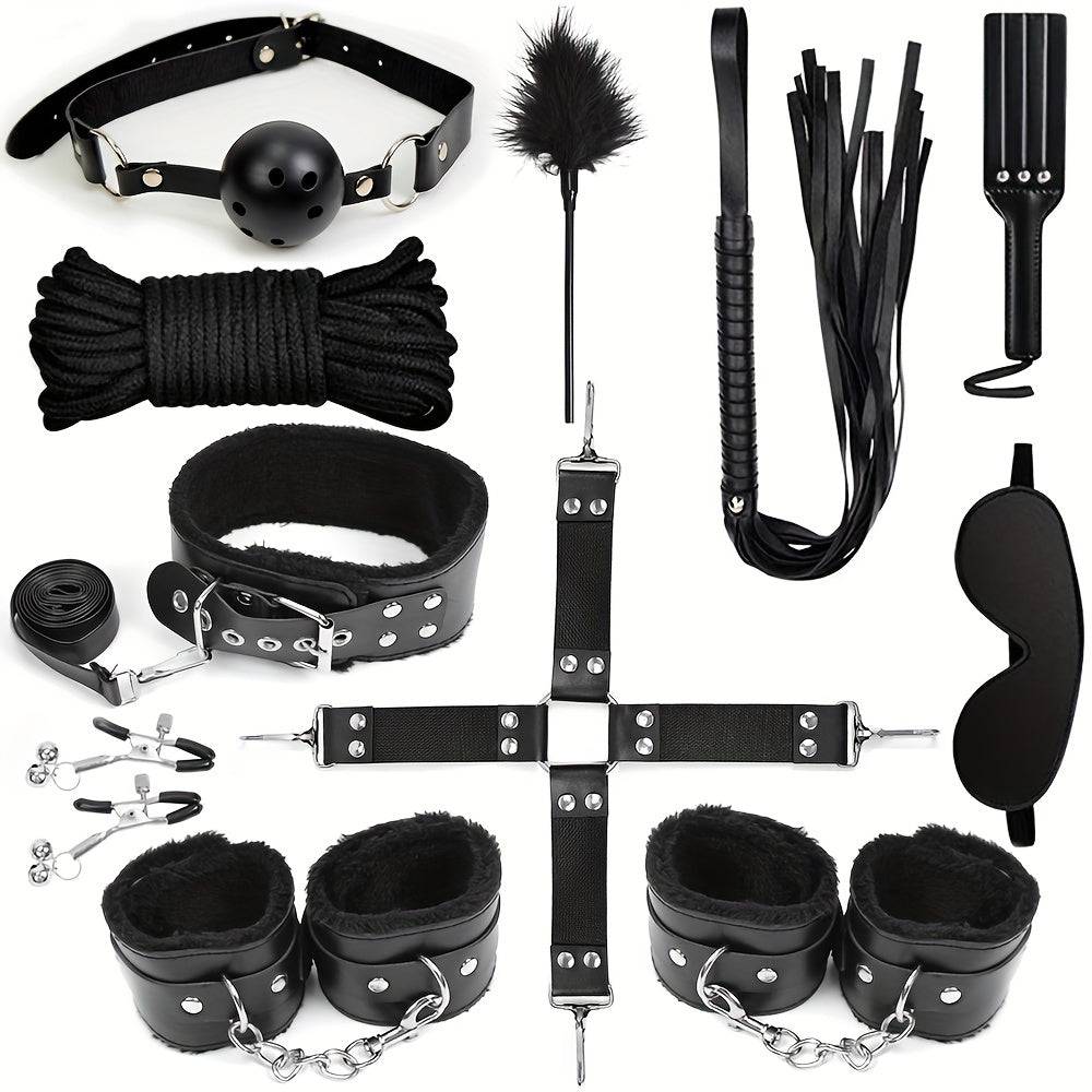 "Ultimatives Bondage-Kit für sinnliches Vergnügen - 11-teiliges Set"