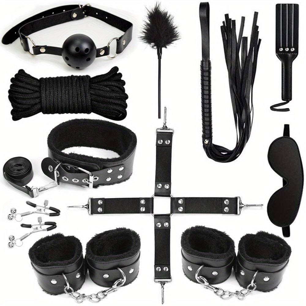 "Ultimatives Bondage-Kit für sinnliches Vergnügen - 11-teiliges Set"
