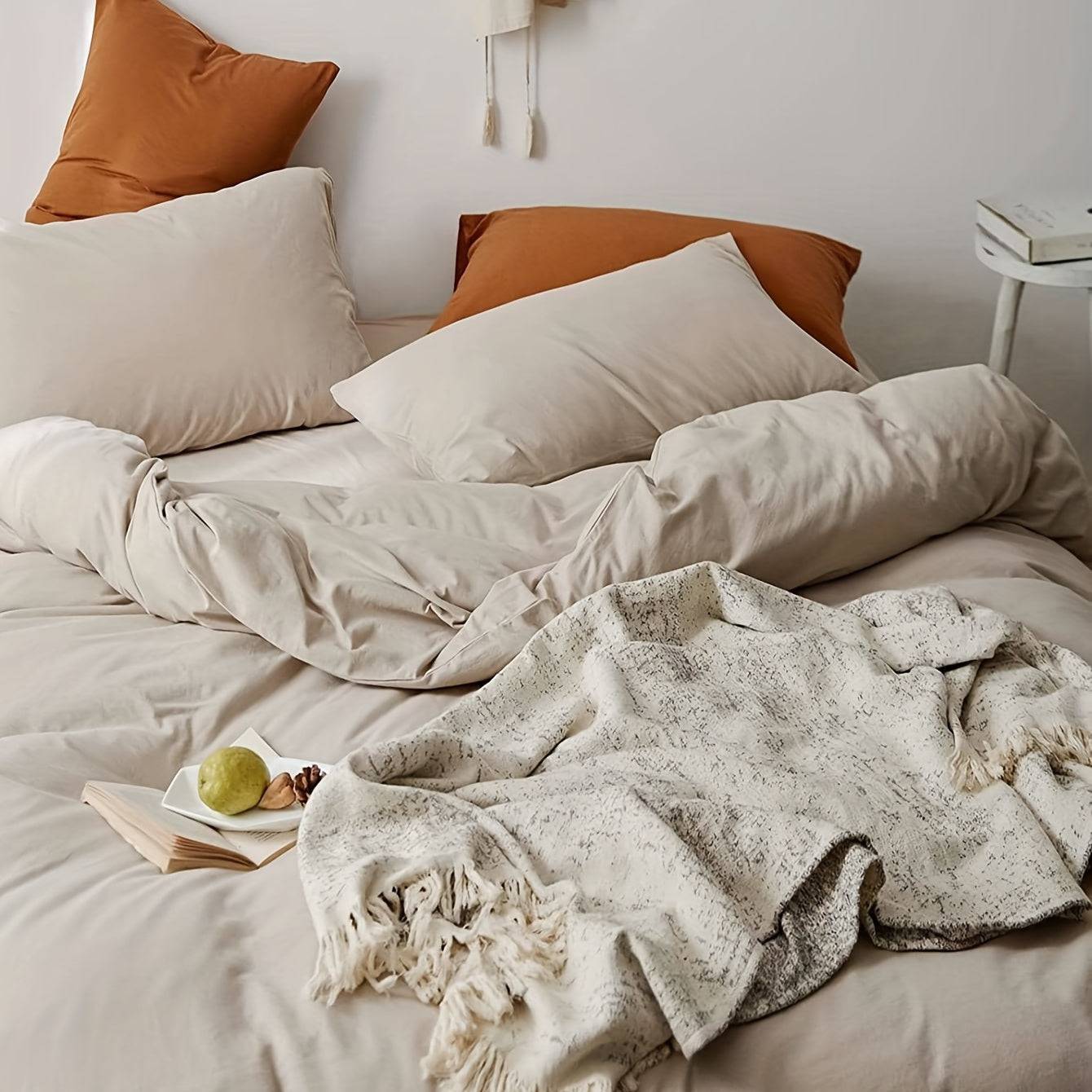 Stilvolles, bequemes 3-teiliges Bettbezug-Set für Schlafzimmer und Gästezimmer