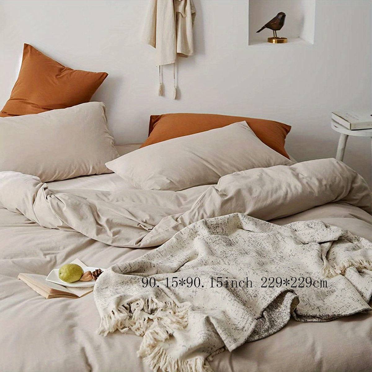 Stilvolles, bequemes 3-teiliges Bettbezug-Set für Schlafzimmer und Gästezimmer