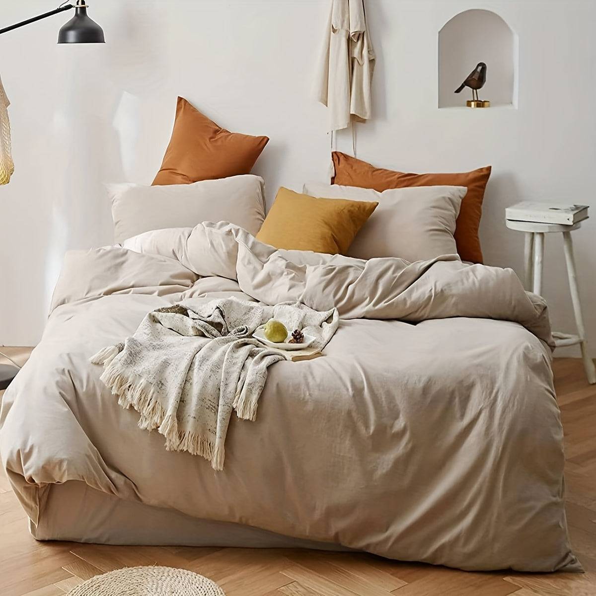 Stilvolles, bequemes 3-teiliges Bettbezug-Set für Schlafzimmer und Gästezimmer