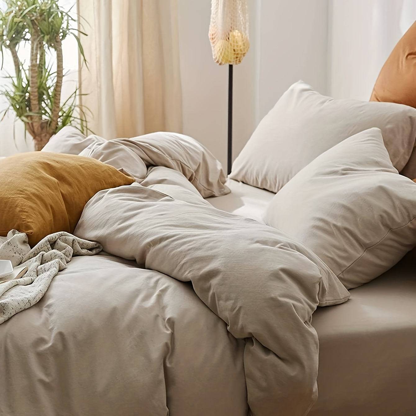 Stilvolles, bequemes 3-teiliges Bettbezug-Set für Schlafzimmer und Gästezimmer
