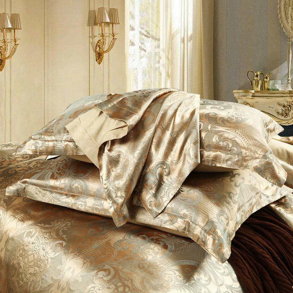 Luxuriöses Jacquard Bettwäsche Set, 2/3 teilig, für stilvolles Schlafzimmer