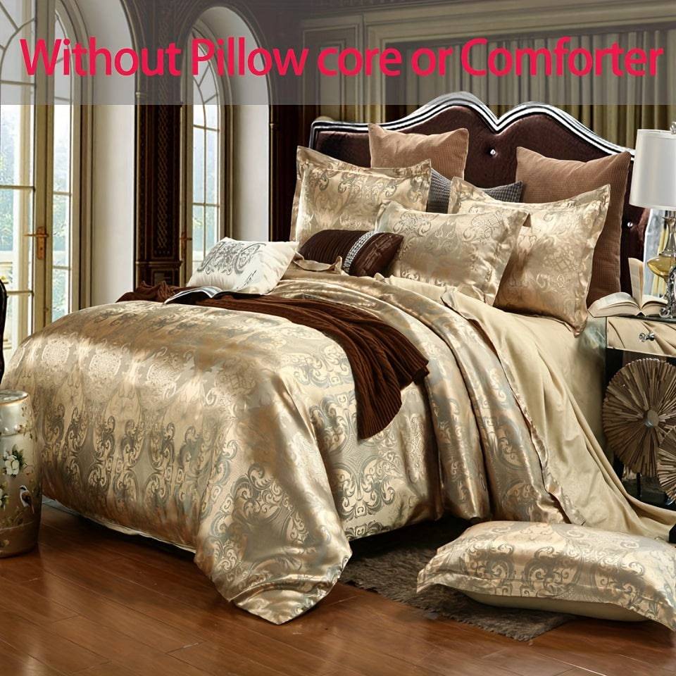 Luxuriöses Jacquard Bettwäsche Set, 2/3 teilig, für stilvolles Schlafzimmer
